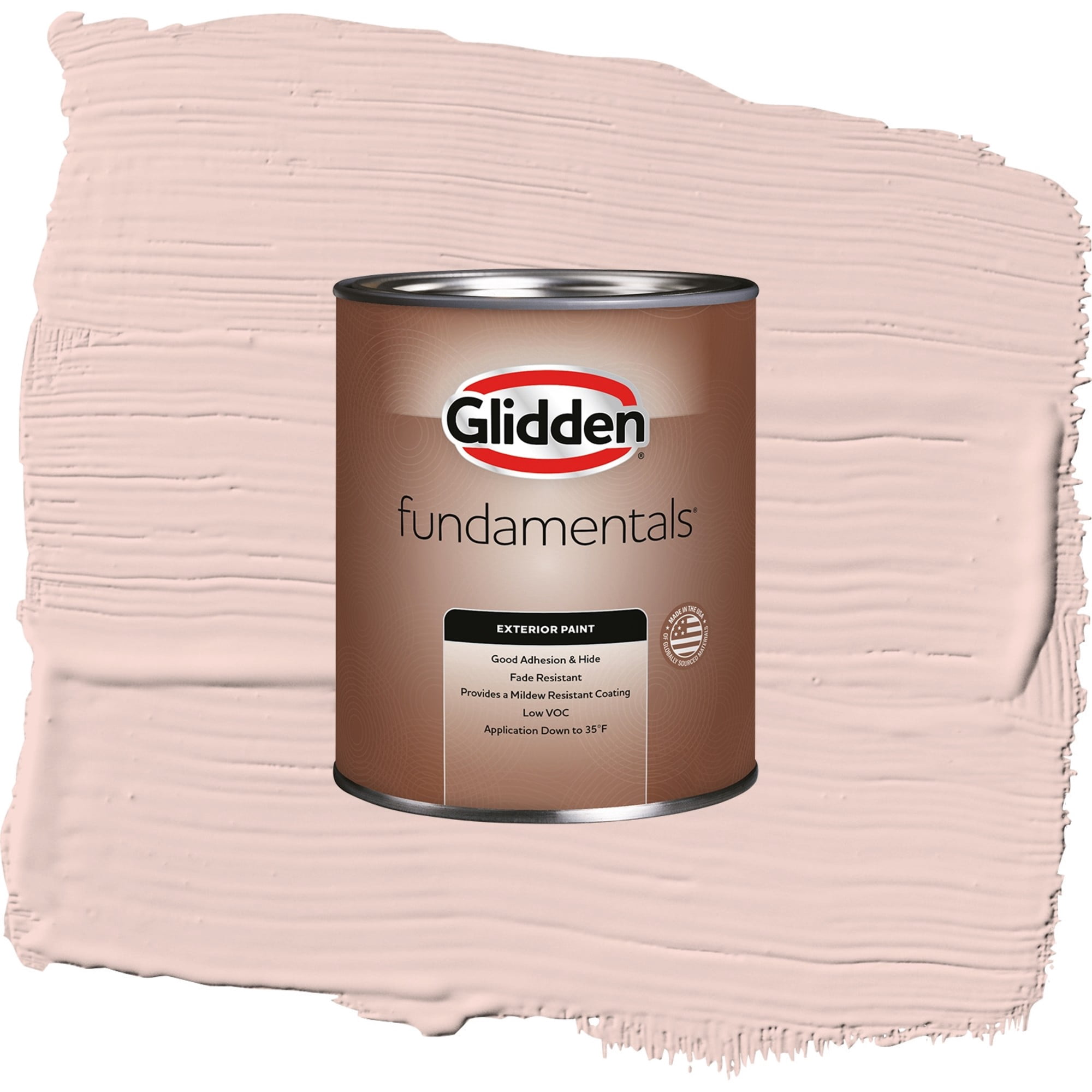 Glidden Fundamentals Honeysweet / Orange, Flat Exterior Paint, 1 Quart