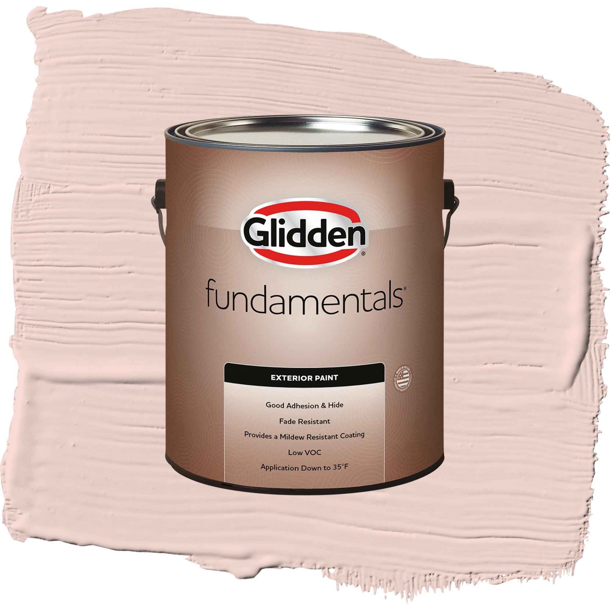 Glidden Fundamentals Honeysweet / Orange, Semi-Gloss Exterior Paint, 1 Gallon