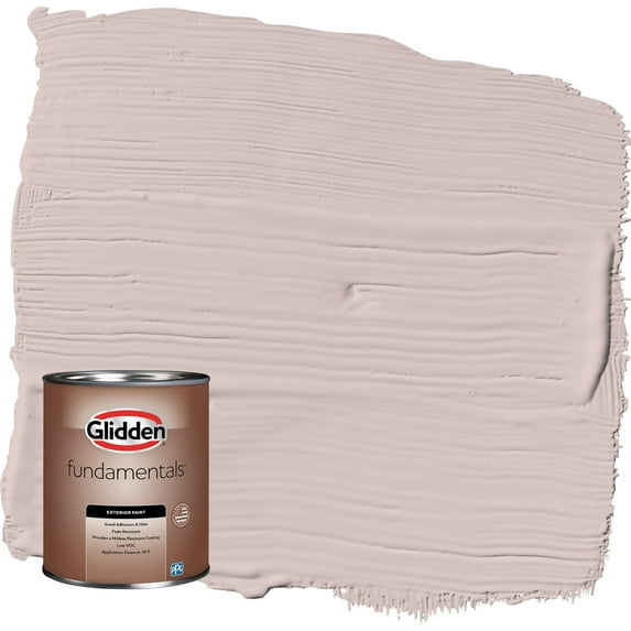 Glidden Fundamentals Just Gorgeous / Pink Semi-Gloss Exterior Paint, 1 Quart