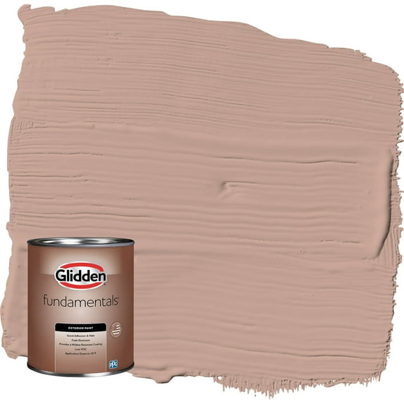 Glidden Fundamentals Just Rosey / Orange Semi-Gloss Exterior Paint, 1 Quart