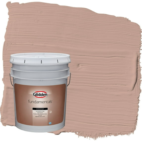 Glidden Fundamentals Just Rosey / Orange Semi-Gloss Exterior Paint, 5 Gallon