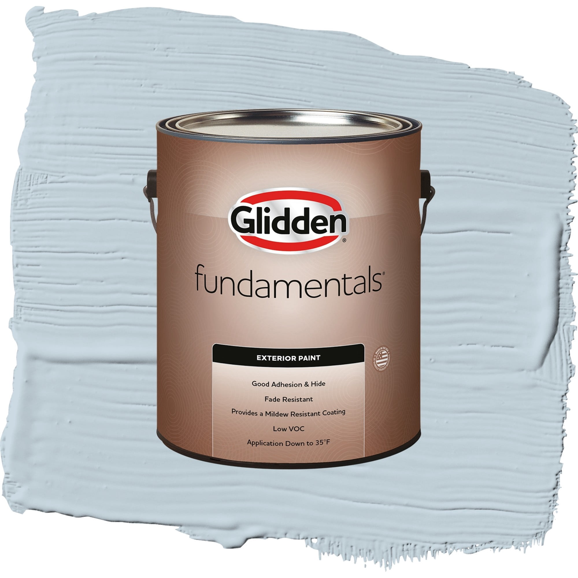 Glidden Fundamentals Keepsakes / Blue, Flat Exterior Paint, 1 Gallon