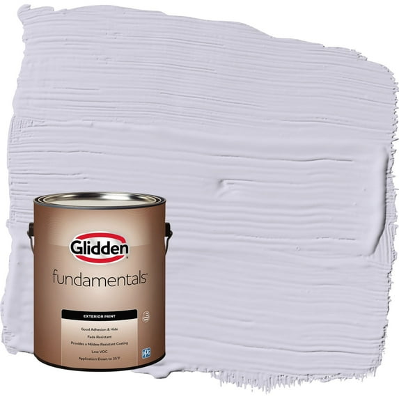 Glidden Fundamentals Lavender Haze / Purple Flat Exterior Paint, 1 Gallon
