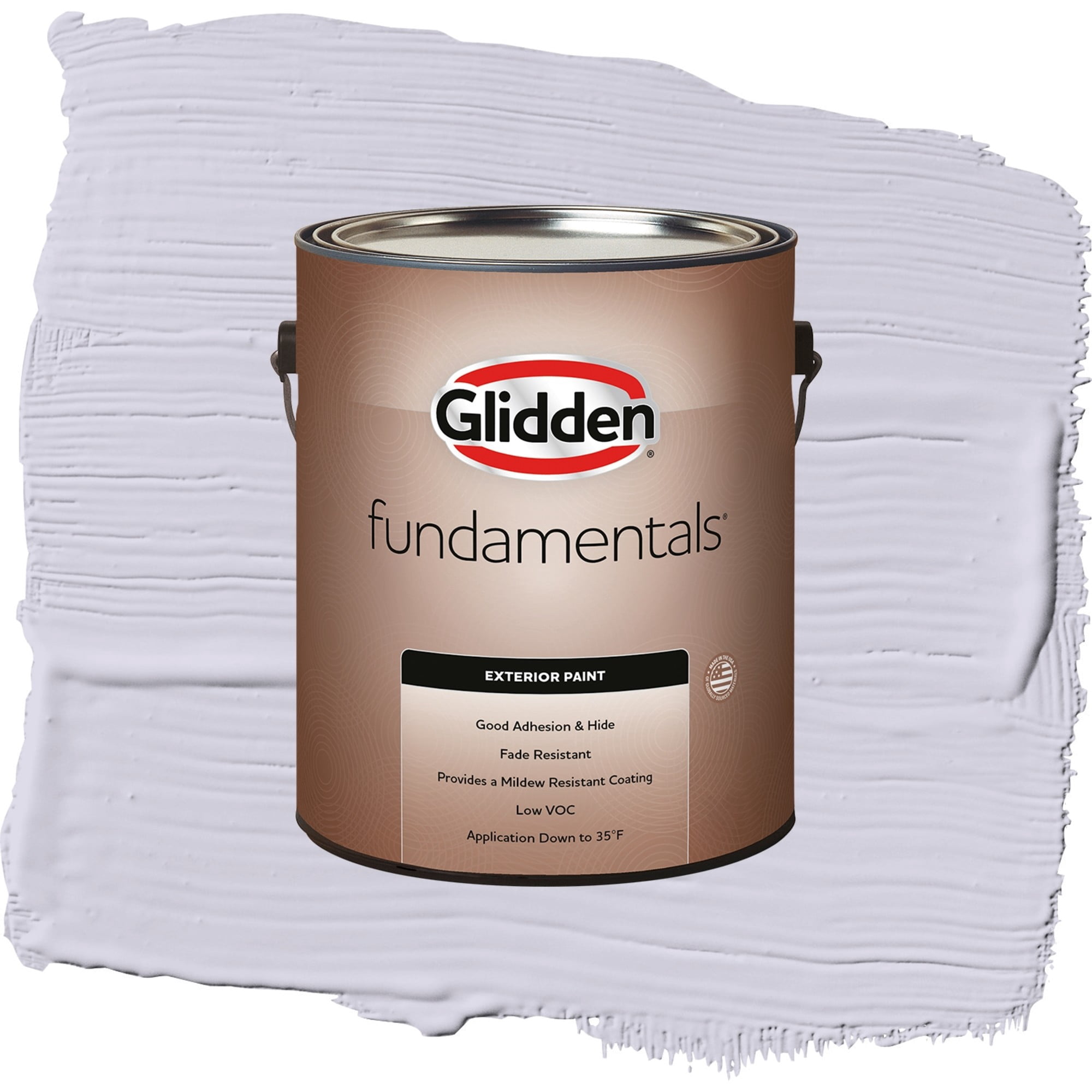 Glidden Fundamentals Lavender Haze / Purple, Satin Exterior Paint, 1 Gallon