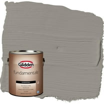 Glidden Fundamentals Lazy Afternoon / Gray Flat Exterior Paint, 1 Gallon