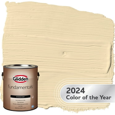 Glidden Fundamentals Exterior Paint Limitless / Yellow, Flat, 1 Gallon