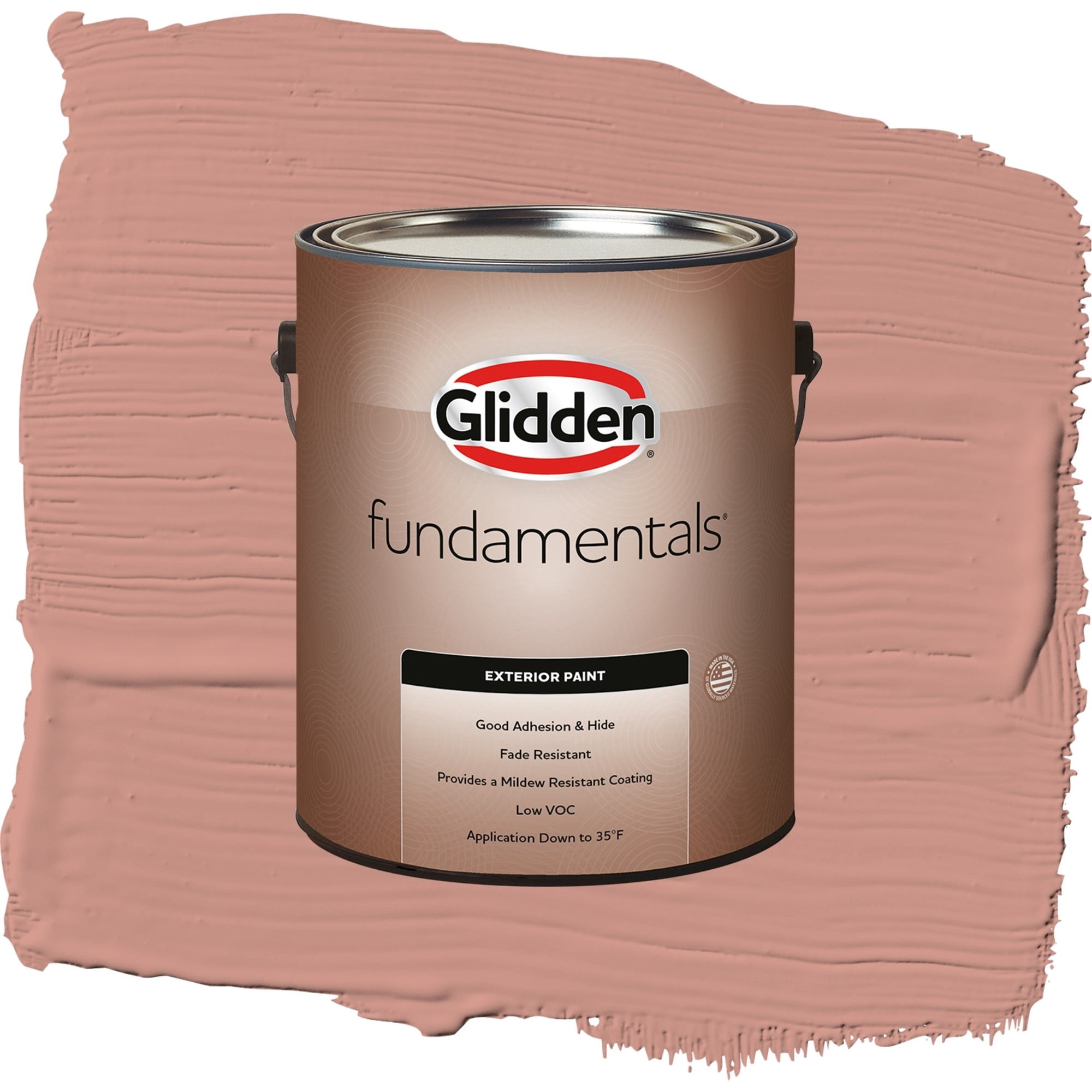 Glidden Fundamentals Long Weekend Satin Exterior Paint and Primer, 1 Gallon