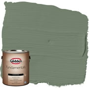 Glidden Fundamentals Exterior Paint Lottery Winnings / Green, Flat, 1 Gallon