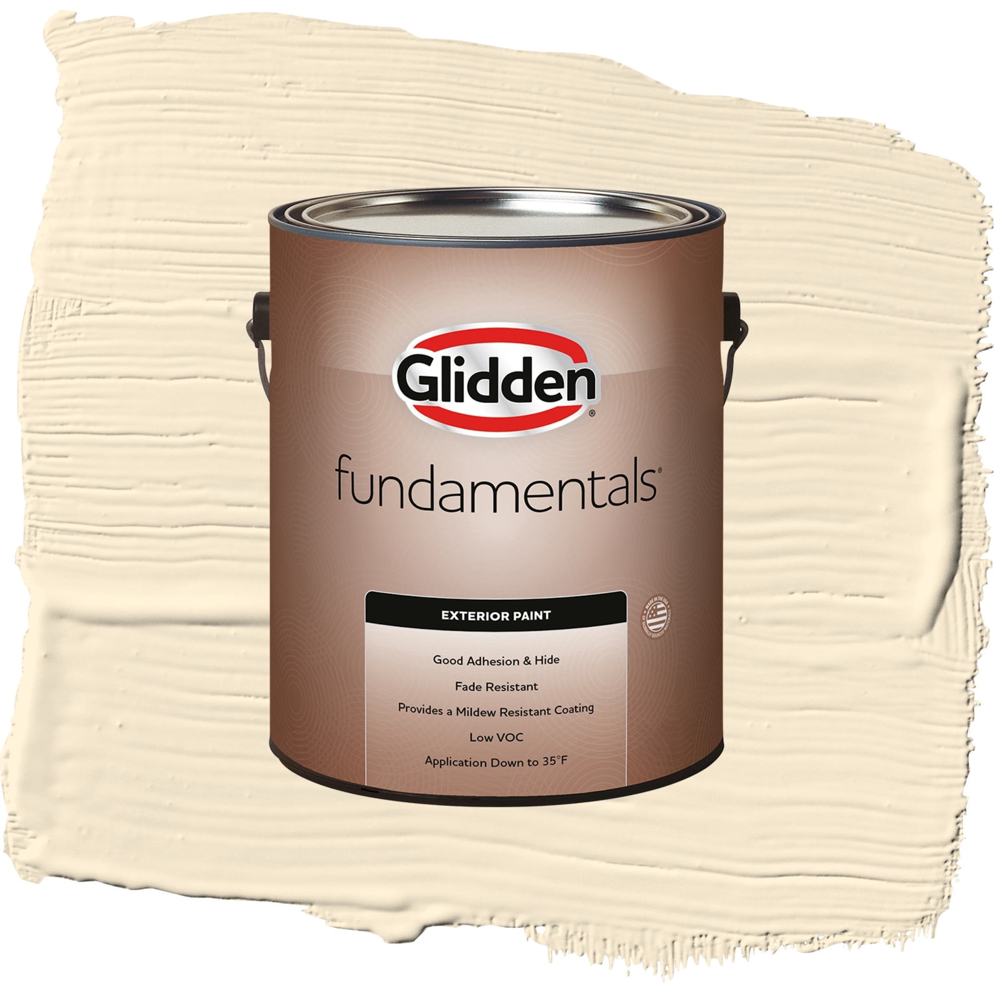 Glidden Fundamentals Magnolia Blossom Flat Exterior Paint and Primer, 1 Gallon