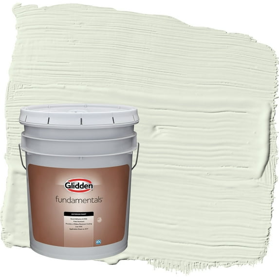Glidden Fundamentals Milkweed / Green Semi-Gloss Exterior Paint, 5 Gallon