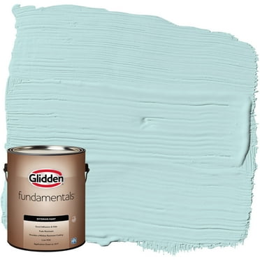 Glidden Fundamentals Exterior Paint Misty Aqua / Blue, Flat, 1 Gallon