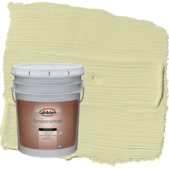 Glidden Fundamentals Misty Moor / Green Flat Exterior Paint, 5 Gallon