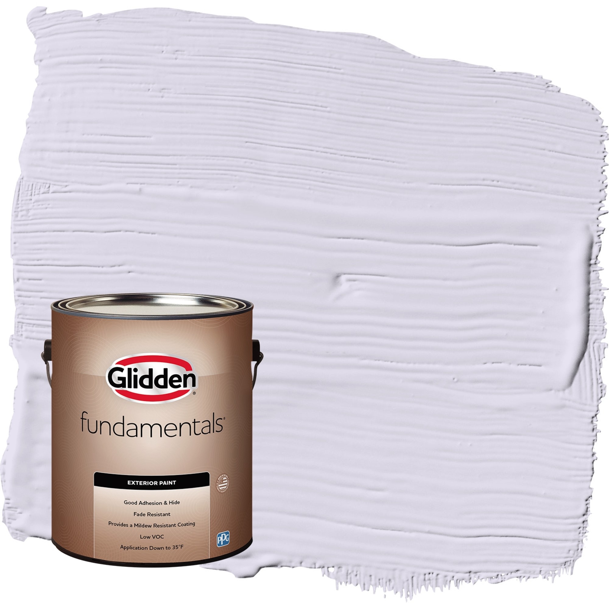 Glidden Fundamentals Misty Violet / Purple Flat Exterior Paint, 1 Gallon