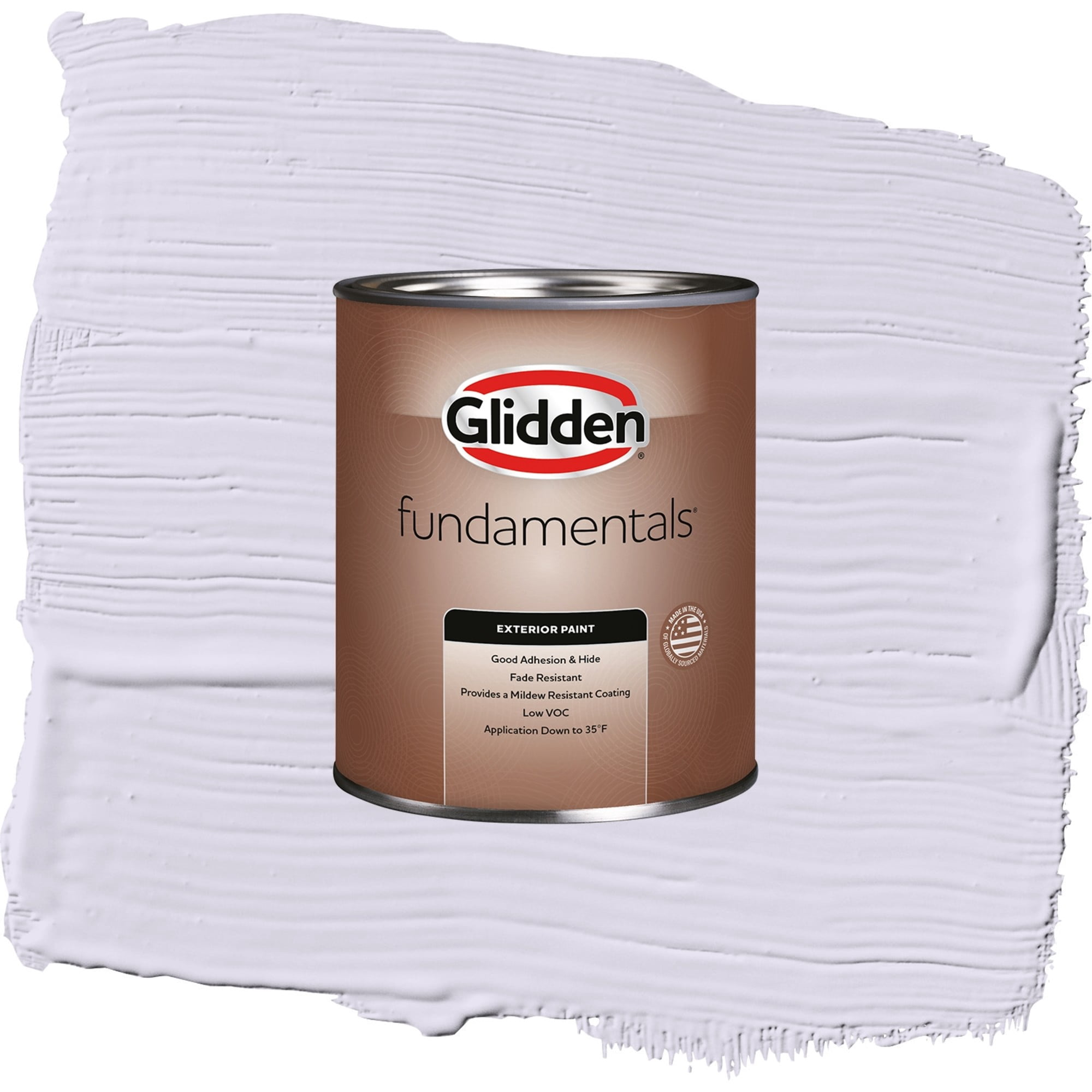 Glidden Fundamentals Misty Violet / Purple, Satin Exterior Paint, 1 Quart