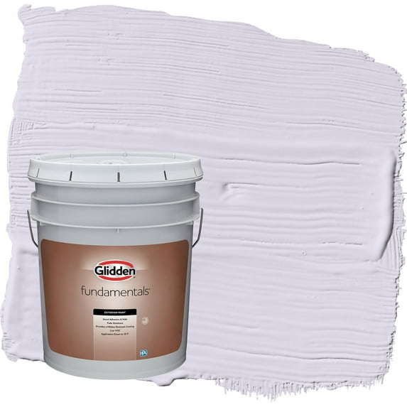 Glidden Fundamentals Misty Violet / Purple Semi-Gloss Exterior Paint, 5 Gallon