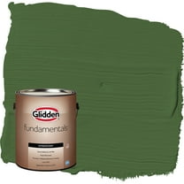 Glidden Fundamentals Mountain Forest / Green Flat Exterior Paint, 1 Gallon