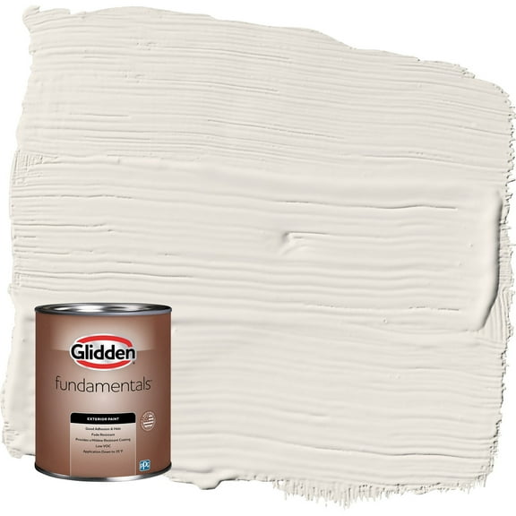 Glidden Fundamentals Mountain Gray / Gray Flat Exterior Paint, 1 Quart