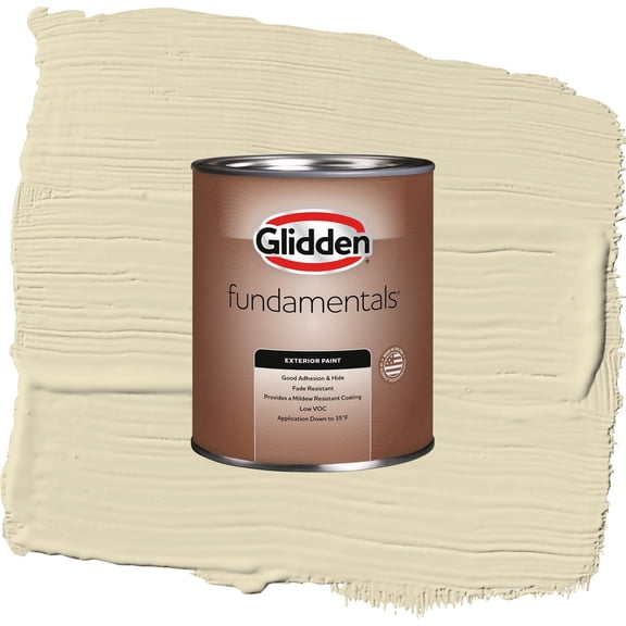 Glidden Fundamentals Namaste / Green, Flat Exterior Paint, 1 Quart