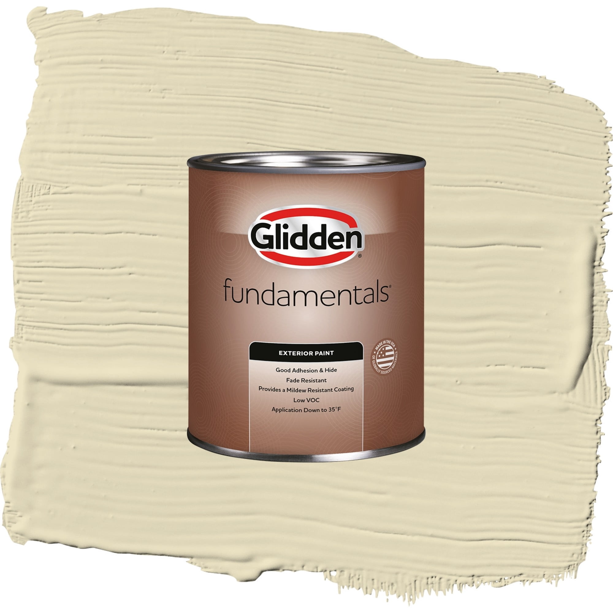 Glidden Fundamentals Namaste / Green, Satin Exterior Paint, 1 Quart