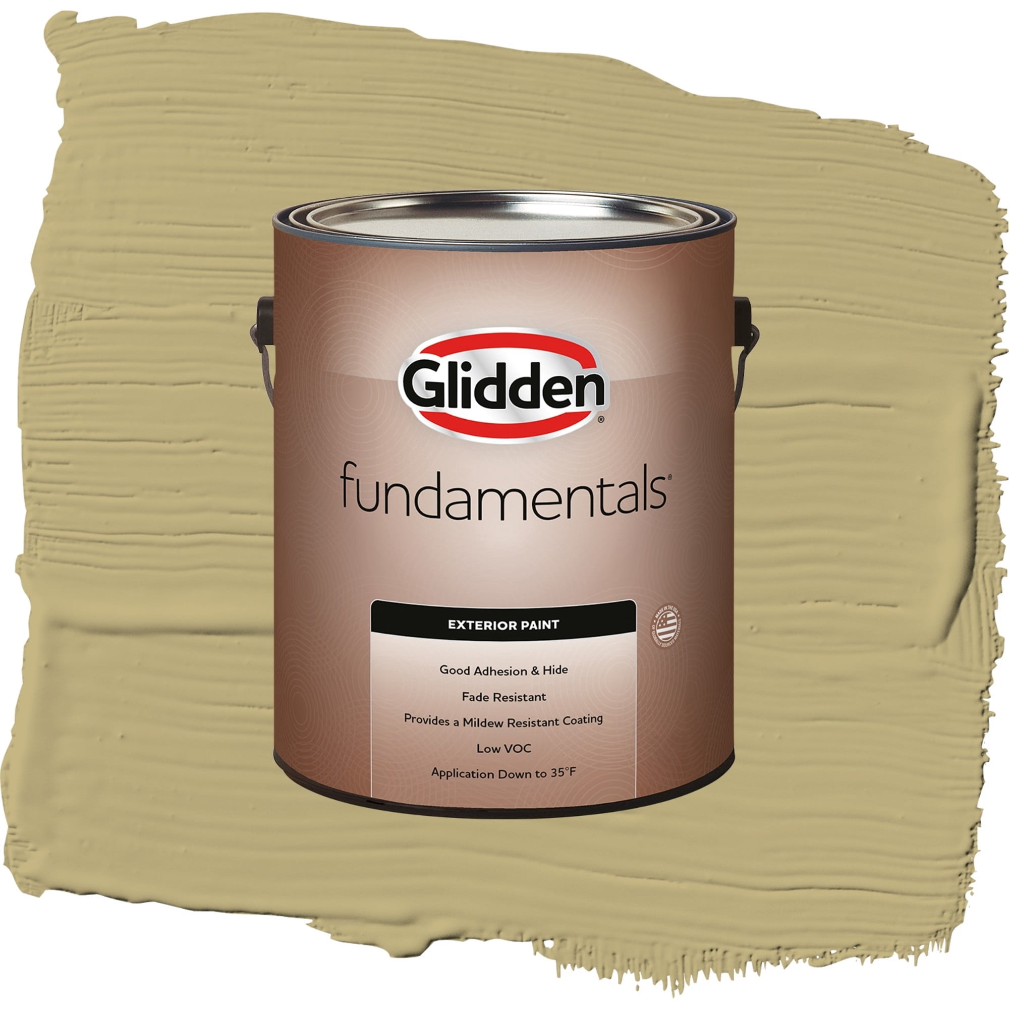Glidden Fundamentals Nettle / Green, Semi-Gloss Exterior Paint, 1 Gallon