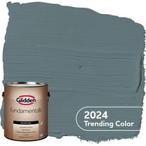 Glidden Fundamentals Exterior Paint Night Rendezvous / Blue, Flat, 1 Gallon