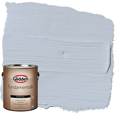 Glidden Fundamentals Exterior Paint Northern Exposure / Blue, Flat, 1 Gallon