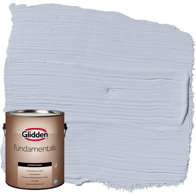 Glidden Fundamentals Exterior Paint Northern Exposure / Blue, Semi