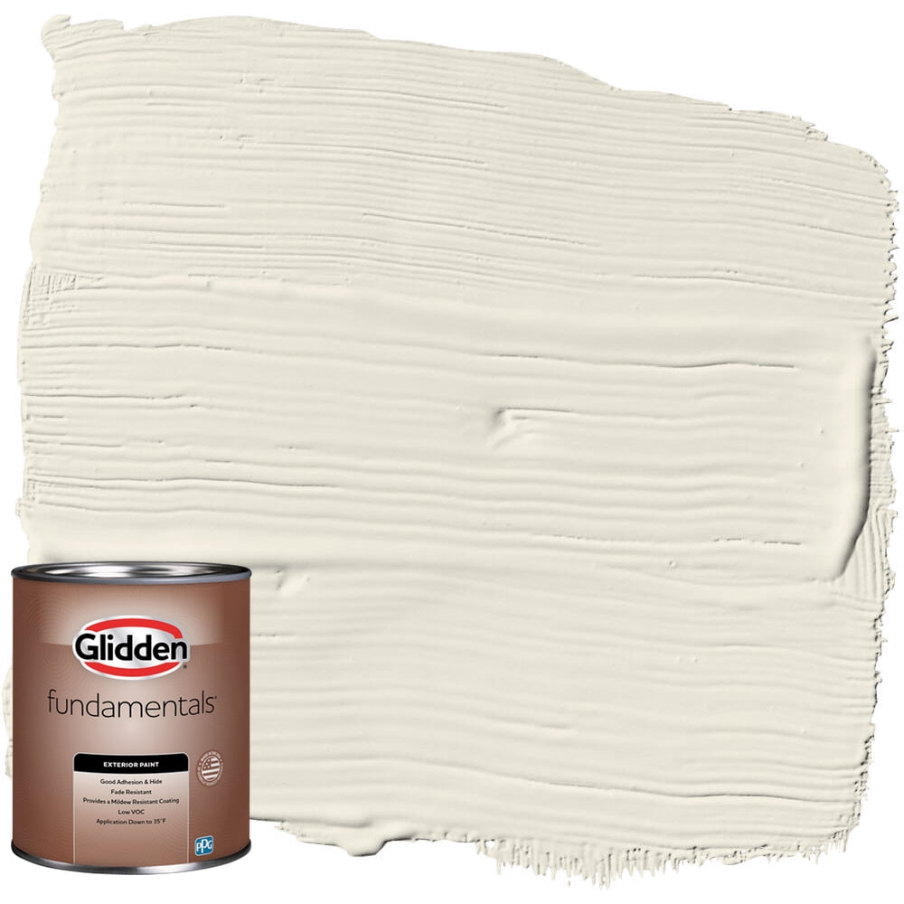 Glidden Fundamentals Exterior Paint Oatmeal / Gray, SemiGloss, 1 Quart