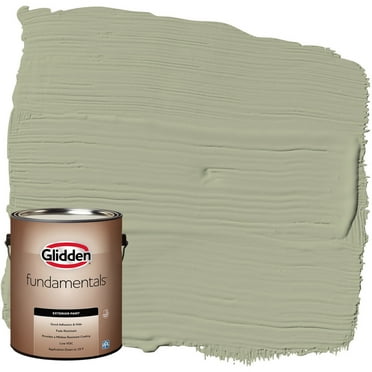Glidden Fundamentals Exterior Paint Olive Sprig / Green, Flat, 1 Gallon