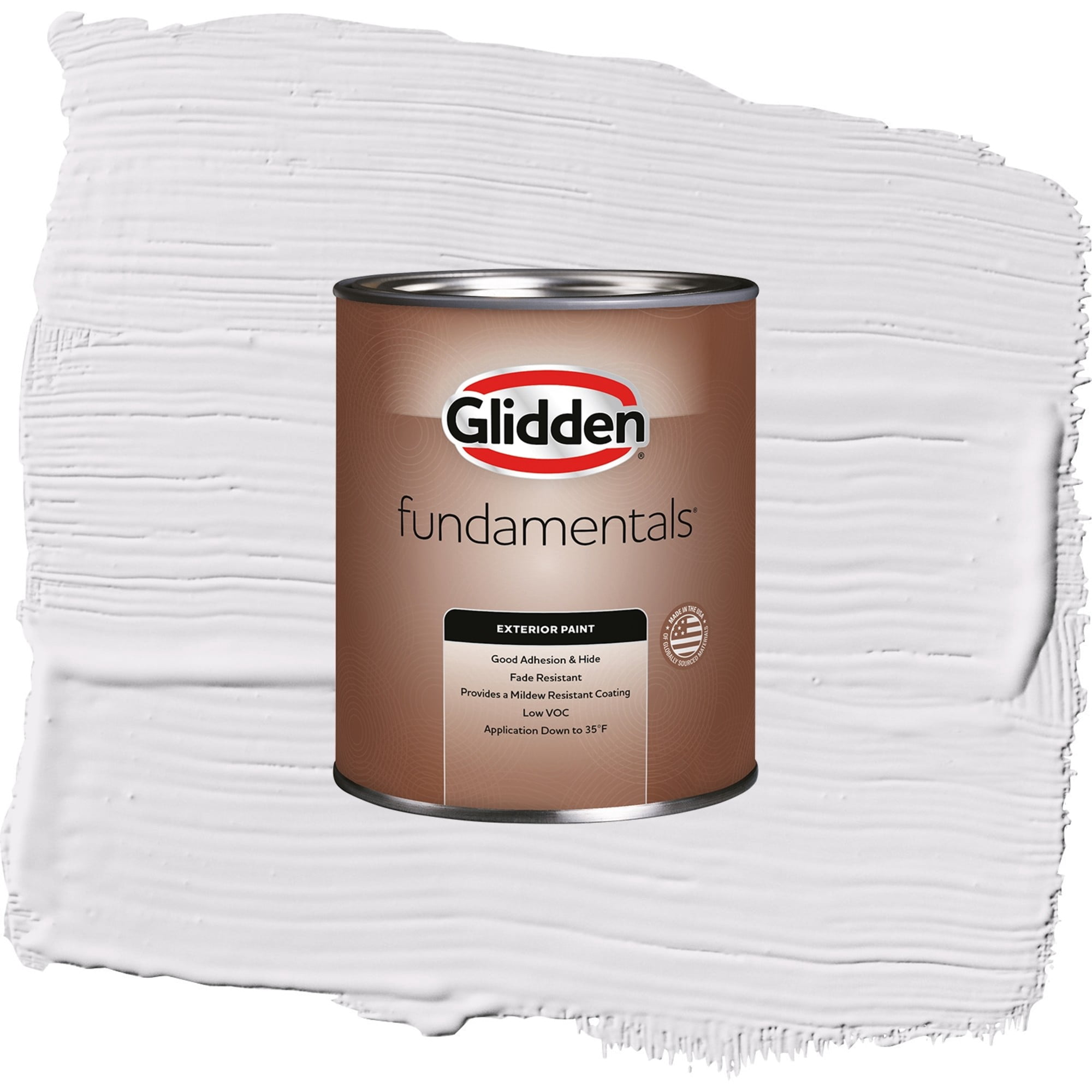 Glidden Fundamentals Orchid Blossom Flat Exterior Paint and Primer, 1 Quart