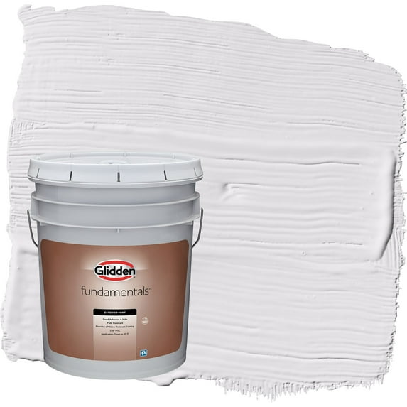 Glidden Fundamentals Orchid Blossom / Purple Satin Exterior Paint, 5 Gallon