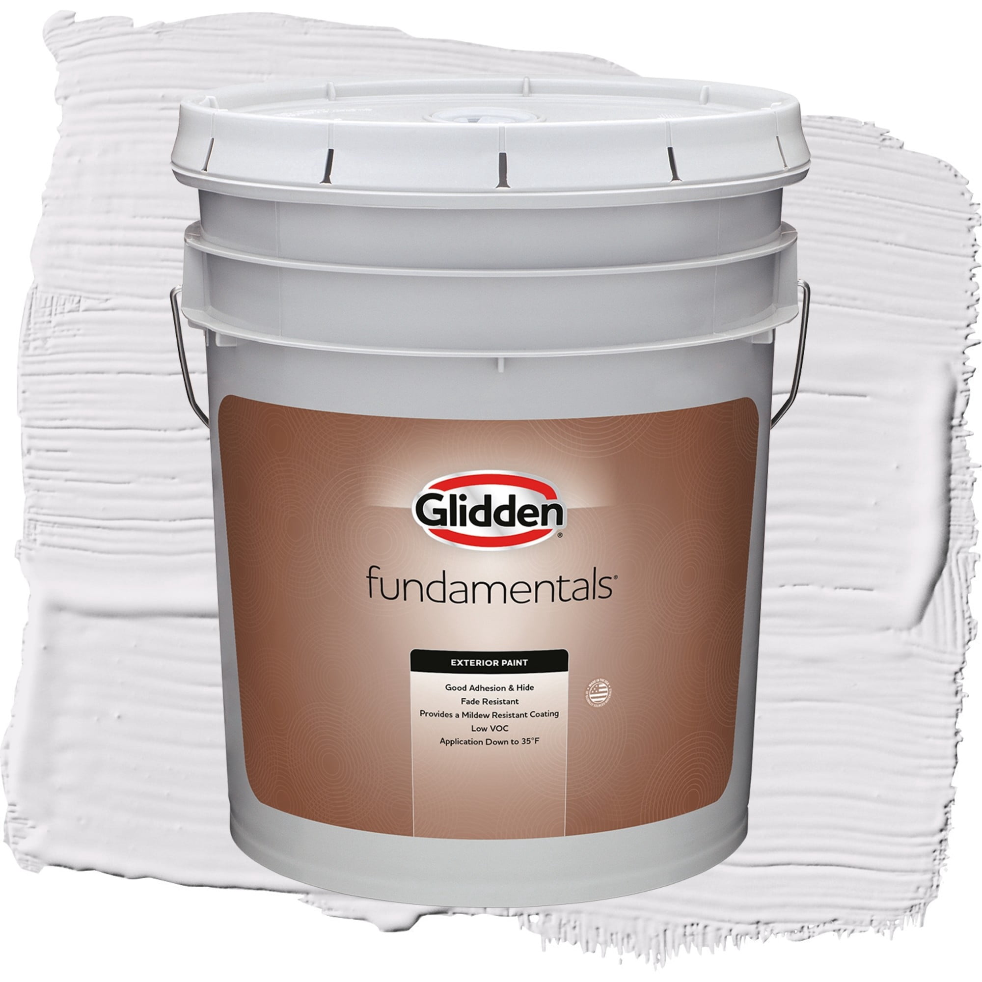 Glidden Fundamentals Orchid Blossom / Purple, Satin Exterior Paint, 5 Gallon