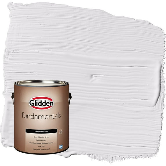 Glidden Fundamentals Orchid Blossom / Purple Semi-Gloss Exterior Paint, 1 Gallon