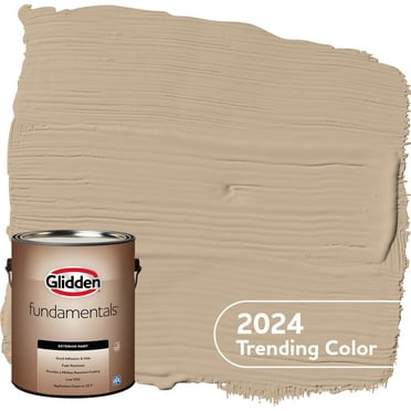 Glidden Fundamentals Exterior Paint Persuasion / Beige, Flat, 1 Gallon