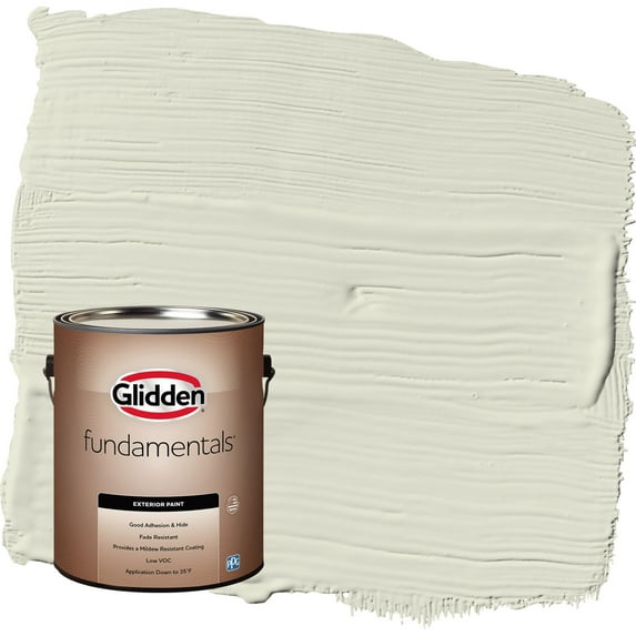Glidden Fundamentals Pinch of Pistachio / Green Semi-Gloss Exterior Paint, 1 Gallon
