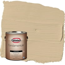 Glidden Fundamentals Pony Tail / Beige Flat Exterior Paint, 1 Gallon