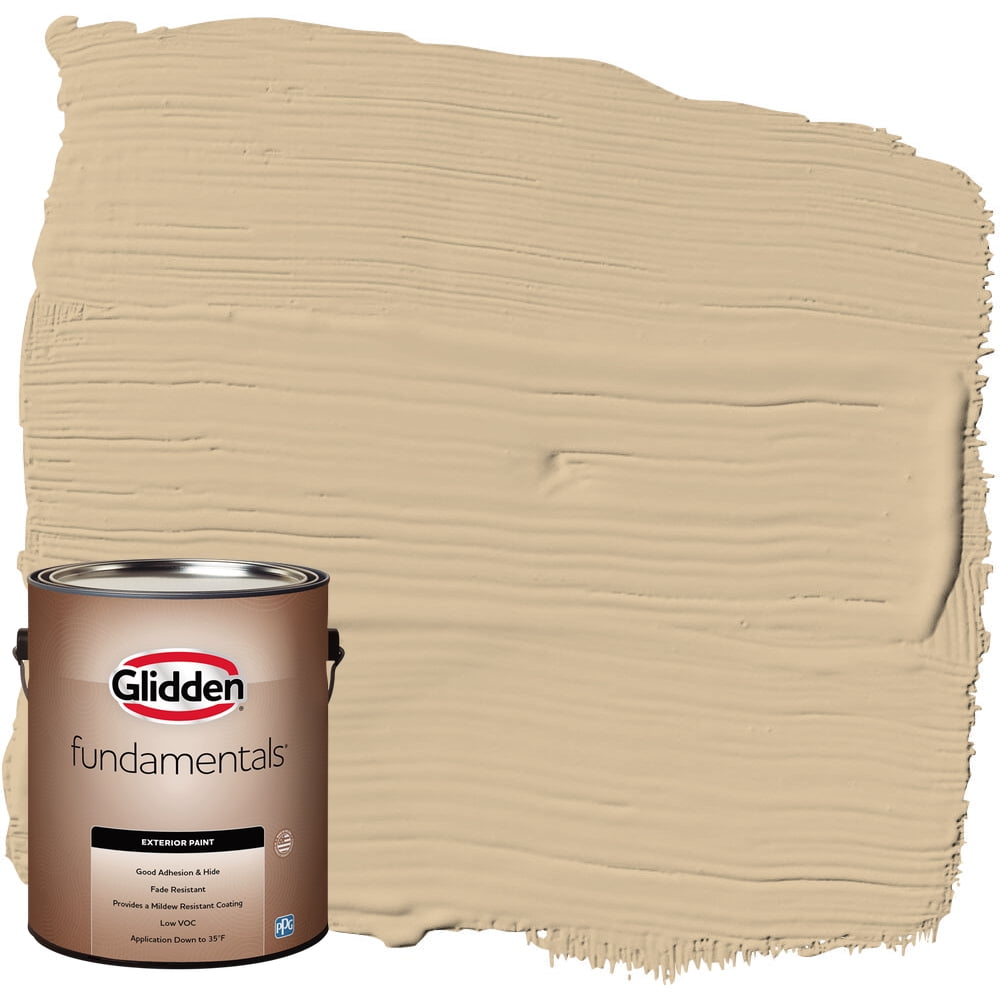 Glidden Fundamentals Exterior Paint Pony Tail / Beige, SemiGloss, 1
