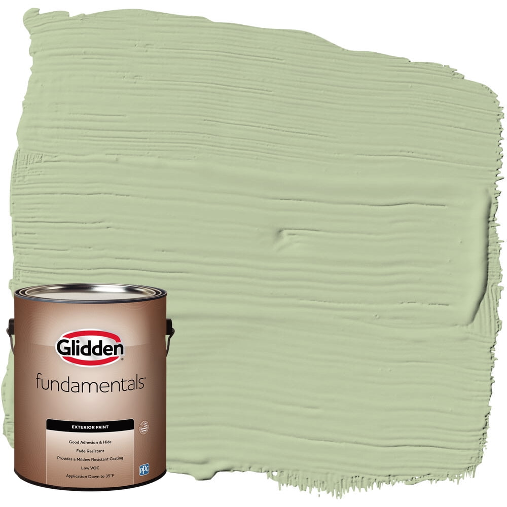 Shop Glidden Fundamentals Exterior Paint Quaking Grass / Green, Flat, 1