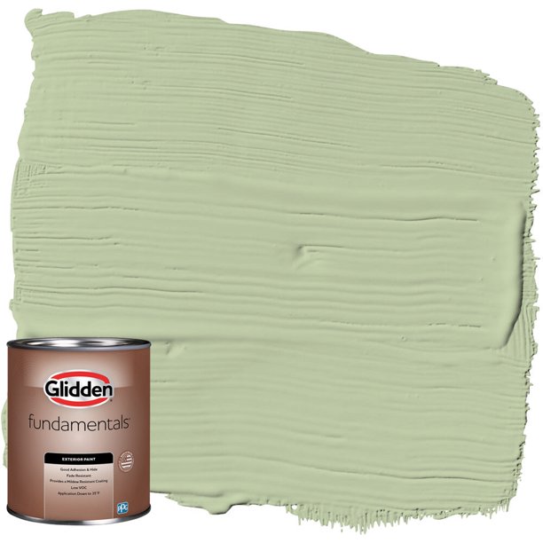 Glidden Fundamentals Exterior Paint Quaking Grass, Satin, 1 Quart