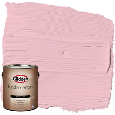 Glidden Fundamentals Exterior Paint Rose Melody / Pink, Flat, 1 Gallon