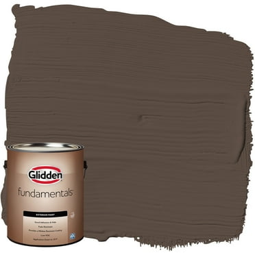 Glidden Fundamentals Exterior Paint Sarsaparilla / Brown, Flat, 1 Gallon