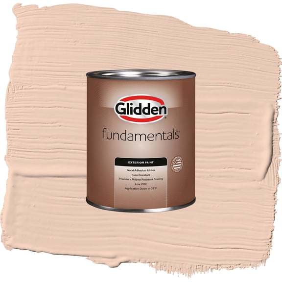 Glidden Fundamentals Scotchtone / Orange, Semi-Gloss Exterior Paint, 1 Quart