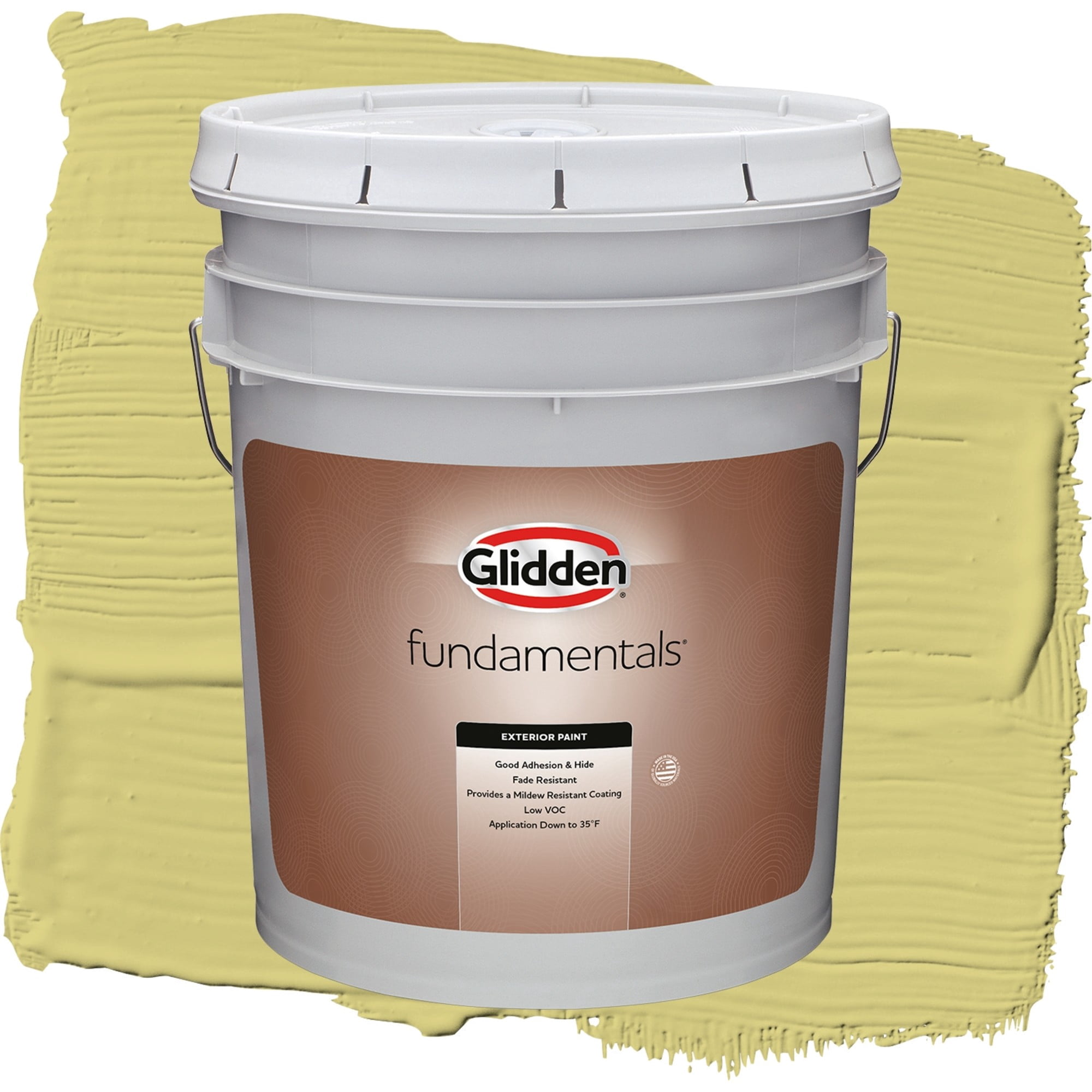 Glidden Fundamentals Serene Scene / Green, Semi-Gloss Exterior Paint, 5 Gallon
