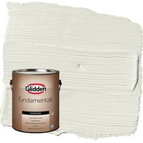Glidden Fundamentals Silvery Moon / Gray Semi-Gloss Exterior Paint, 5 Gallon