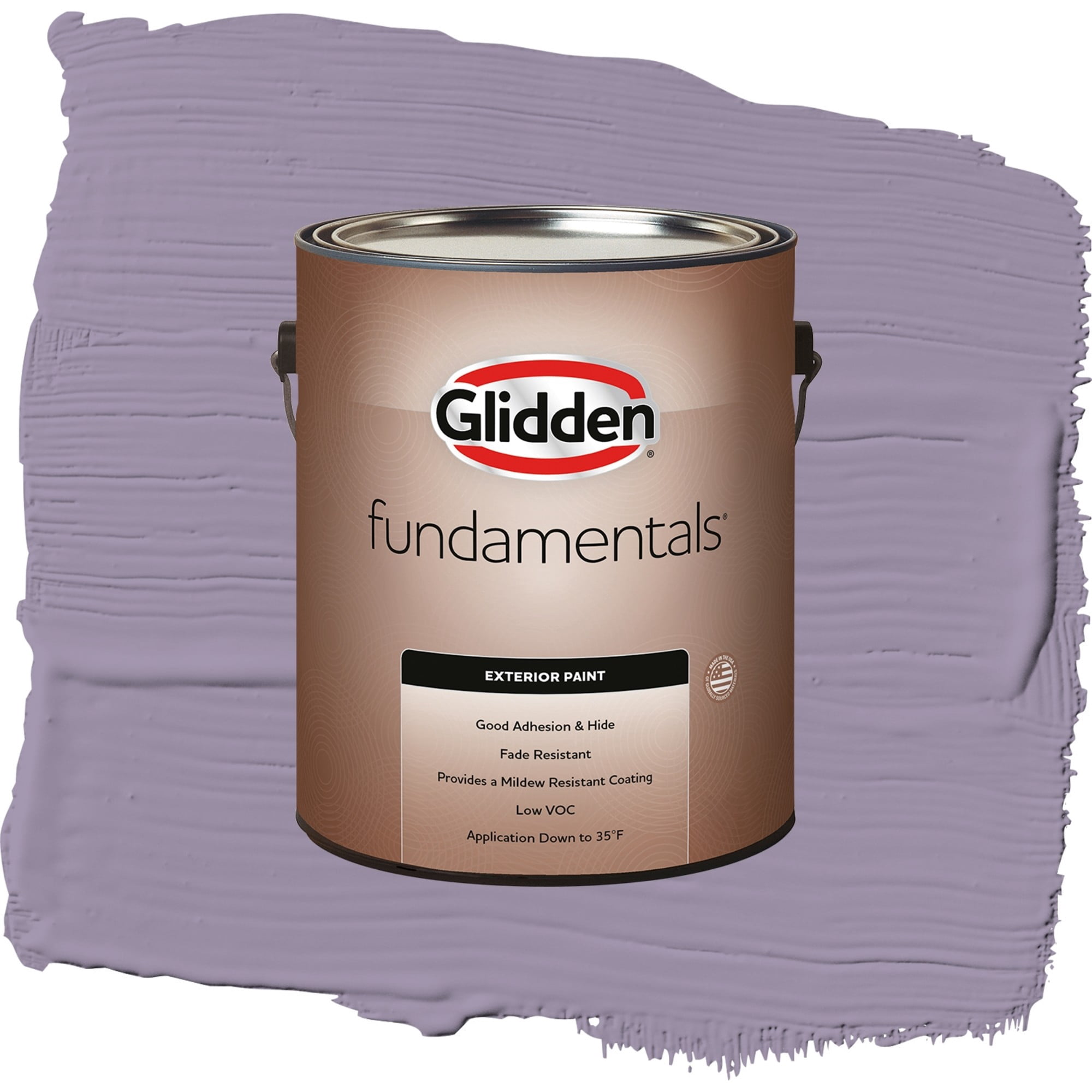 Glidden Fundamentals Smoky Grape / Purple, Satin Exterior Paint, 1 Gallon