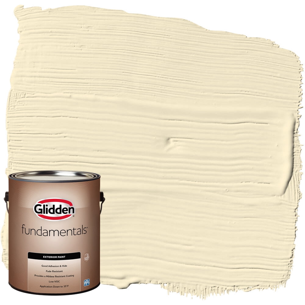 Glidden Fundamentals Soleil / Yellow Semi-Gloss Exterior Paint, 5 Gallon