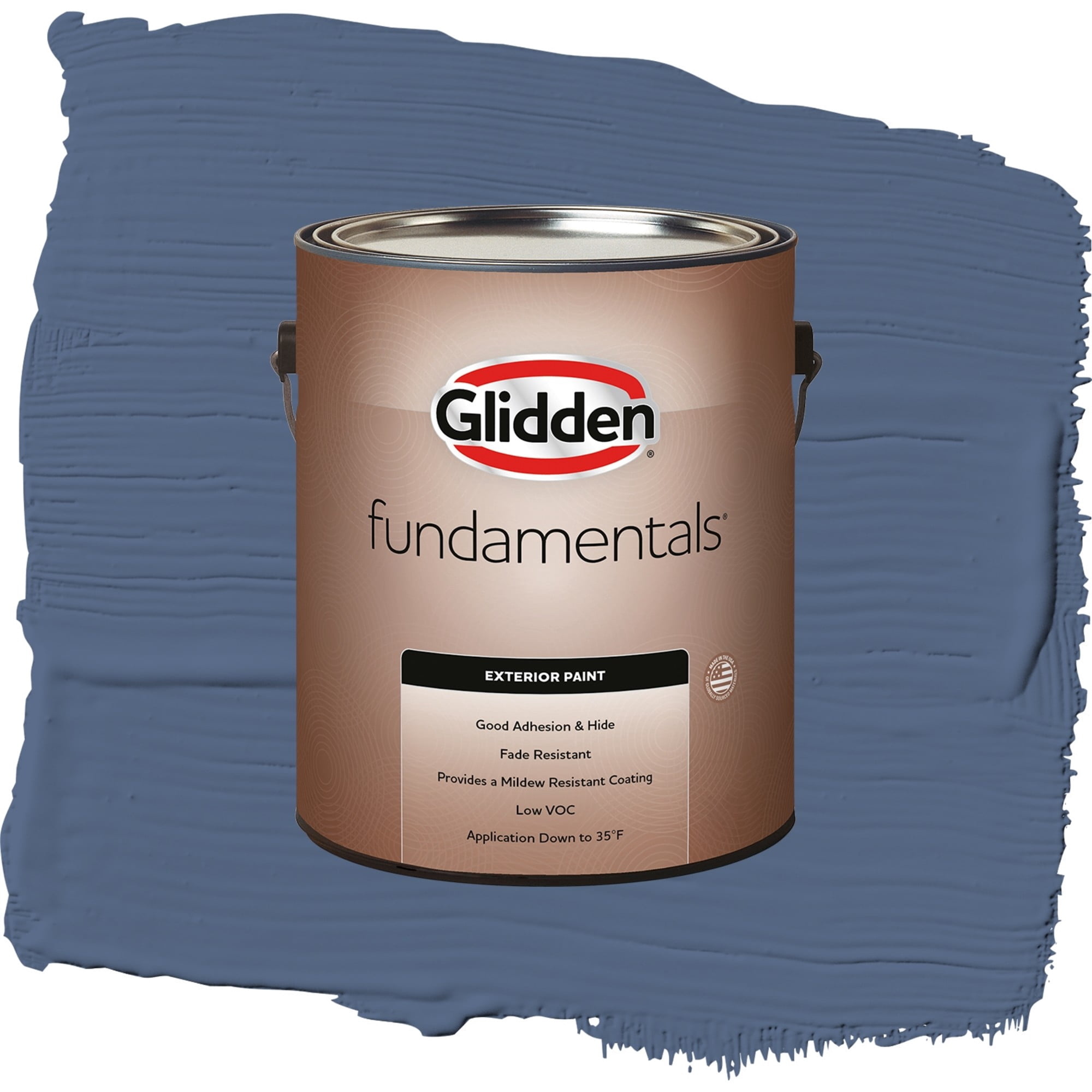 Glidden Fundamentals Stained Glass Flat Exterior Paint and Primer, 1 Gallon