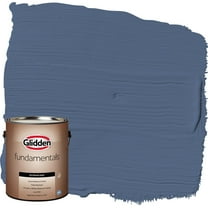 Glidden Fundamentals Exterior Paint Stained Glass / Blue, Satin, 1 Gallon