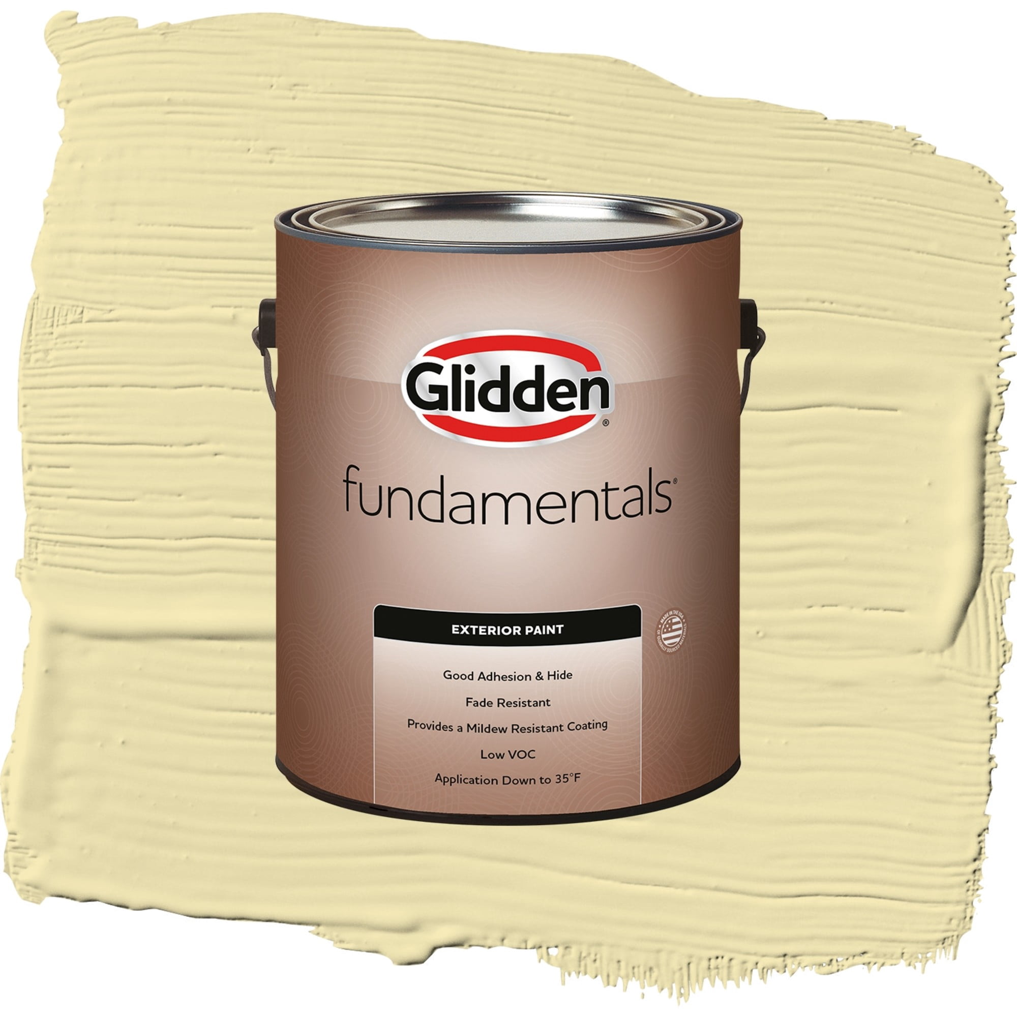 Glidden Fundamentals Star Bright / Green, Semi-Gloss Exterior Paint, 1 Gallon