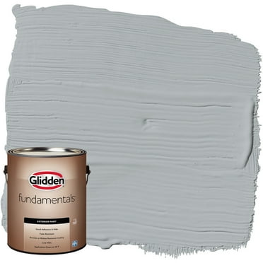 Glidden Fundamentals Exterior Paint Stargazer / Gray, Flat, 1 Gallon